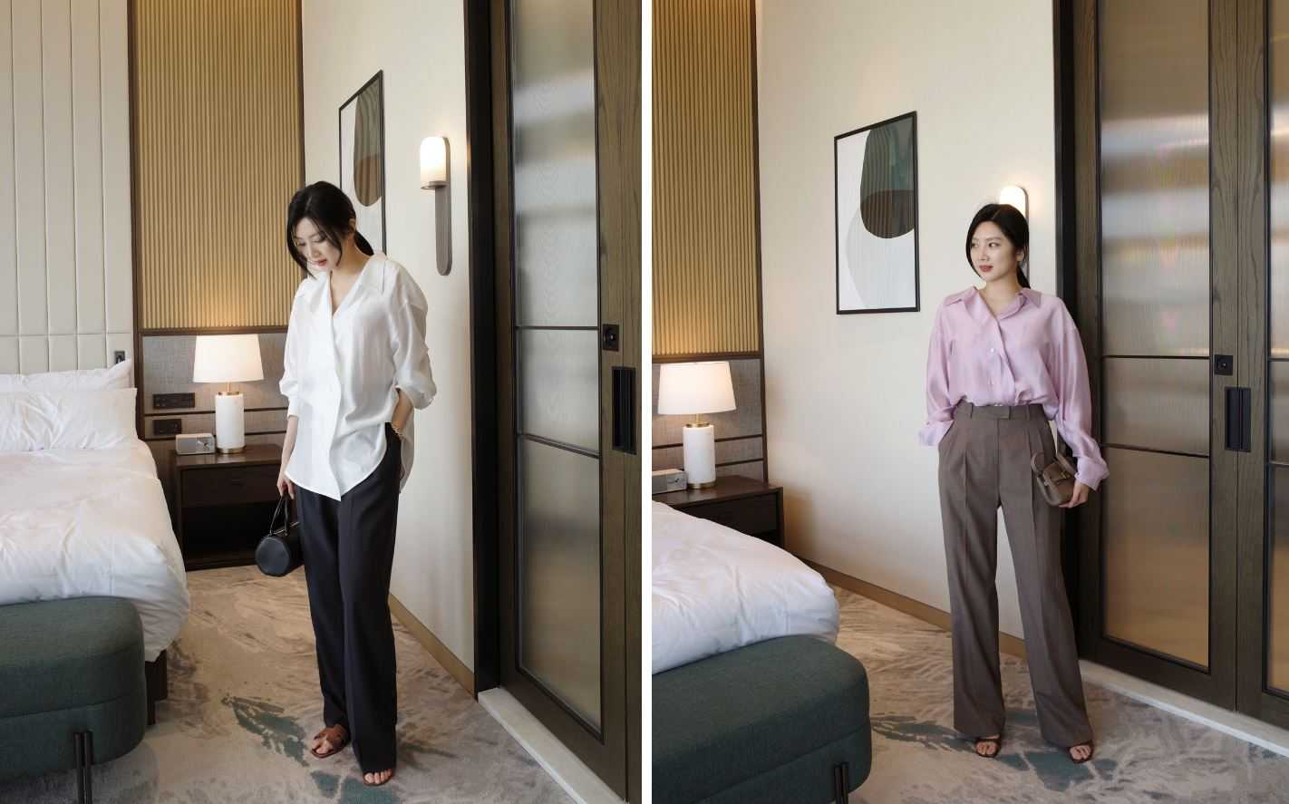 Gợi ý 4 cách phối áo sơ mi và quần ống rộng theo phong cách trẻ trung, thanh lịch