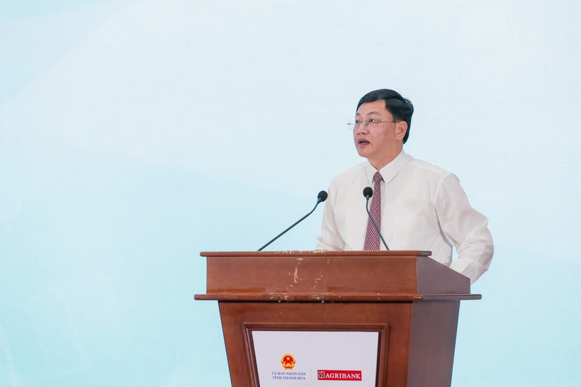 Đồng chí Mai Xuân Liêm - Ủy viên Ban Thường vụ Tỉnh ủy, Phó Chủ tịch thường trực UBND tỉnh Thanh Hóa phát biểu.